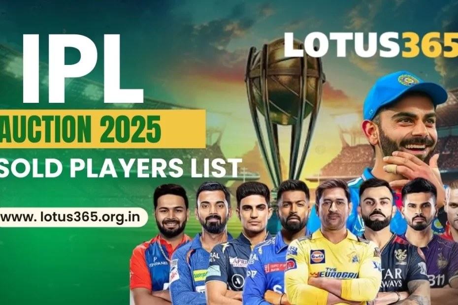 IPL Auction 2025 Sold Players List